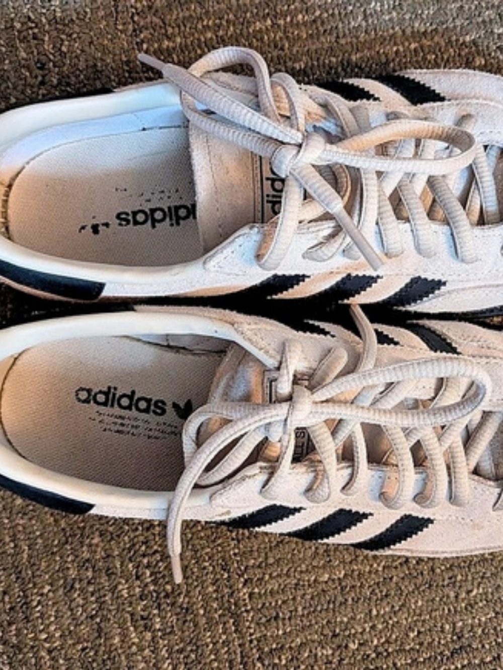 adidas Spezial White & Black Sneakers US Men's 5.5, Women's 7